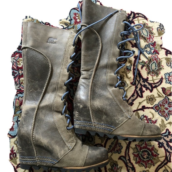 Sorel  Kate the Great Wedge Lace-Up Boots - Picture 1 of 5